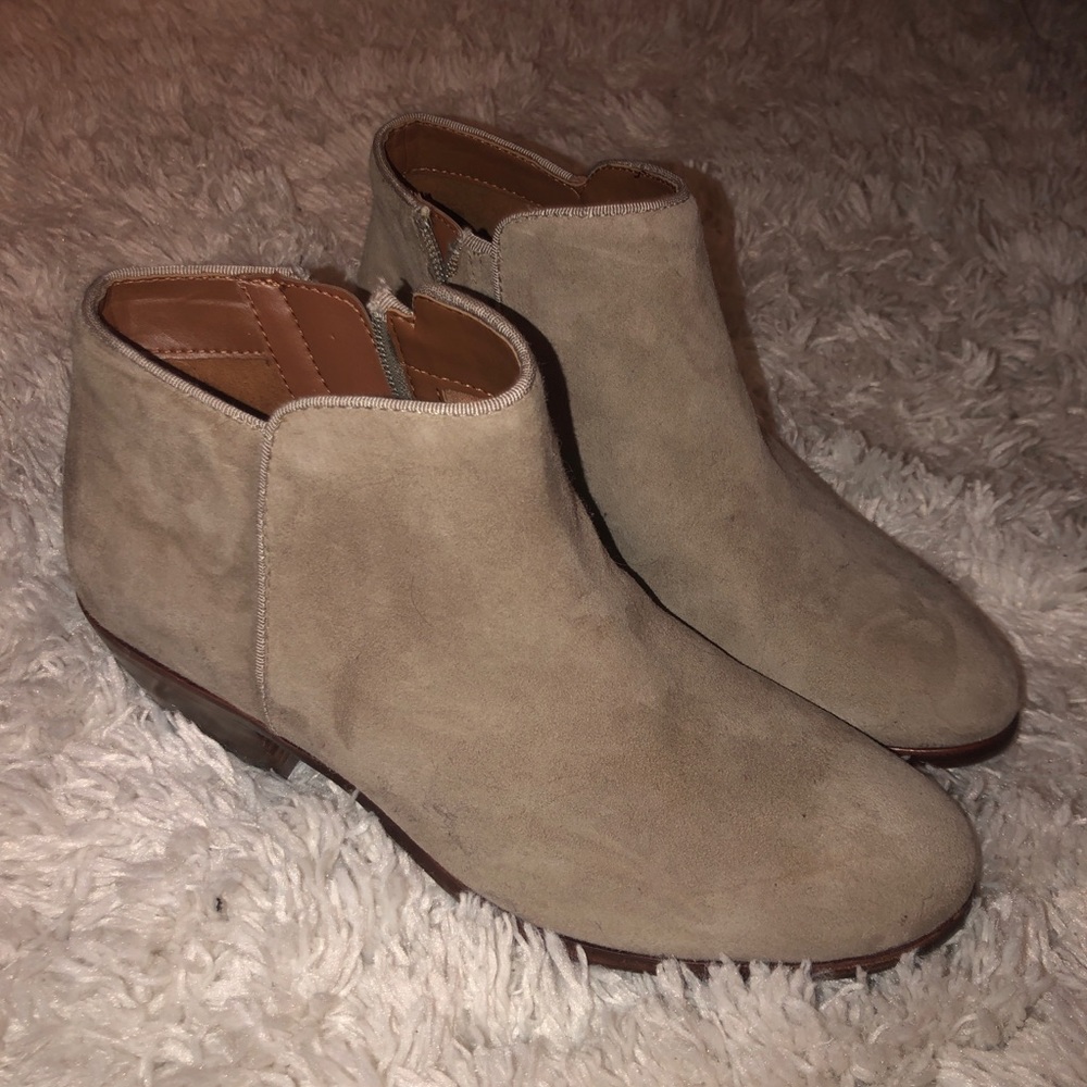 Sam Edelman Tan Suede Booties